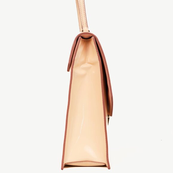 Miu Miu Gemma Vernice Leather Top-Handle Flap Bag - Picture 3 of 13